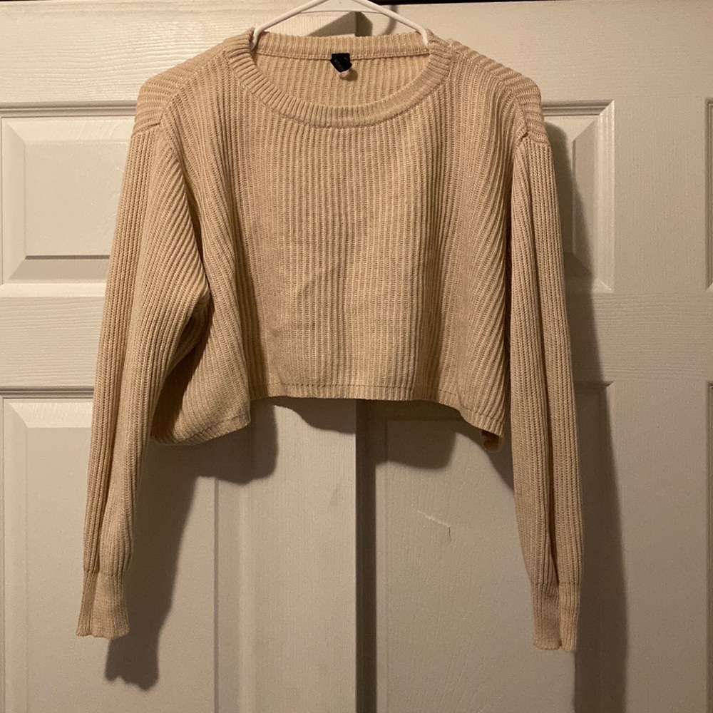 Windsor cream crop top sweater